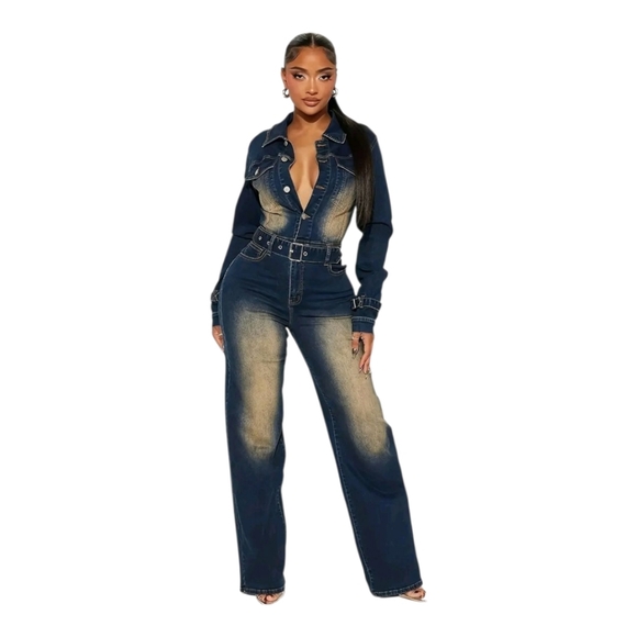 faded company Denim - Faded Company Women's Denim Jumpsuit